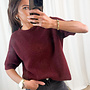 Gebreide Top Olivia - Bordeaux