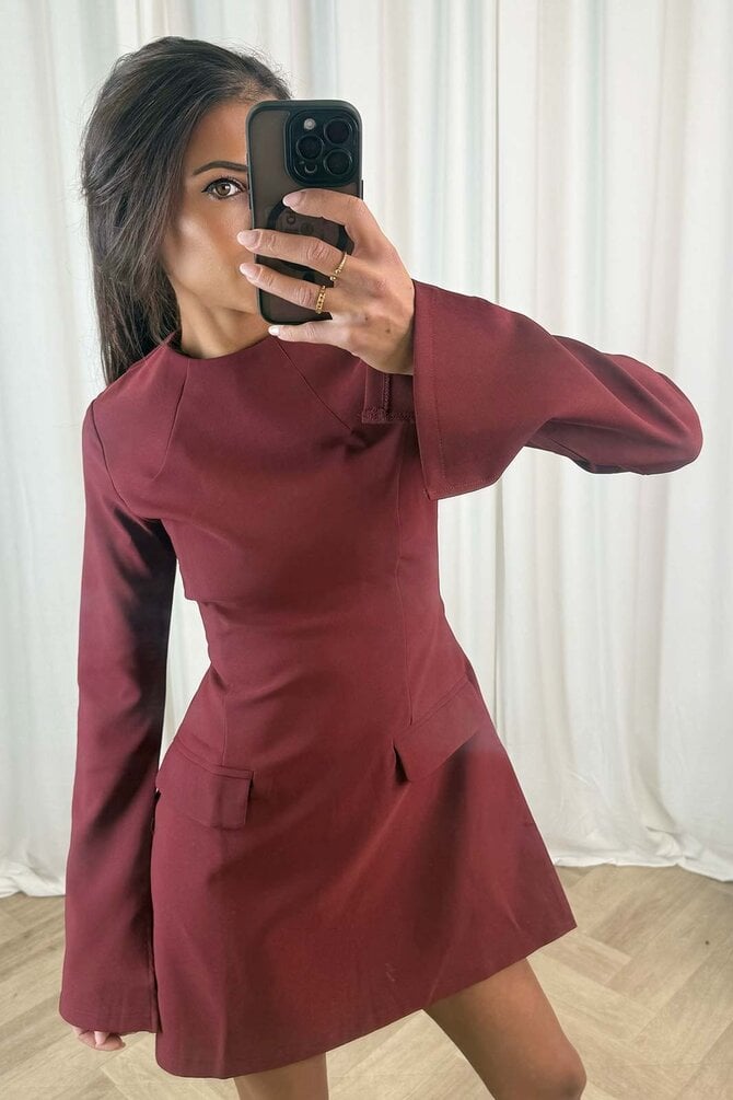 Jurk Liyana - Bordeaux