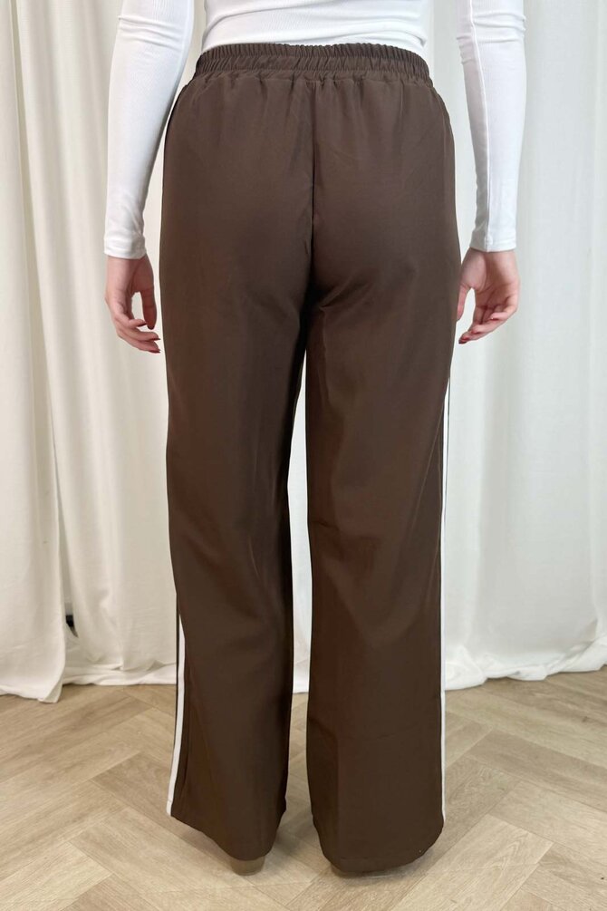 Pantalon Streep Zijkant - Bruin