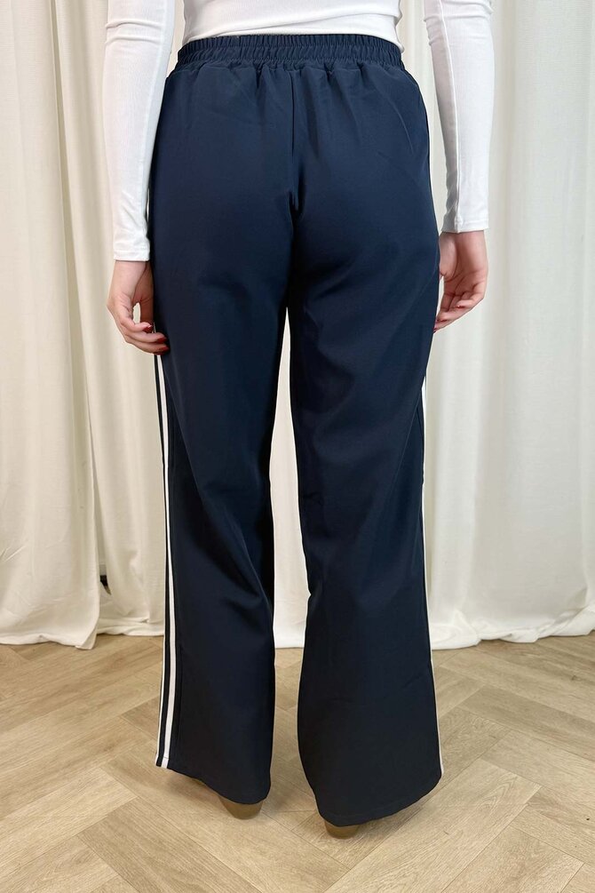 Pantalon Streep Zijkant - Navy