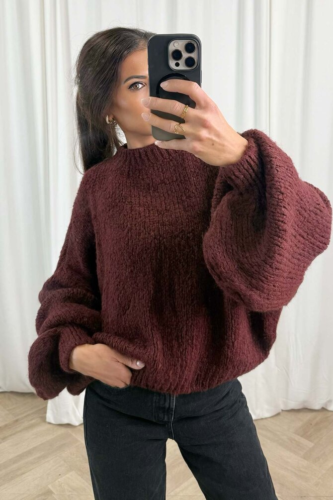 Gebreide Knit Benthe - Bordeaux