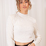 Glitter Top Felice - Wit