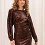 Sequin Jurk Marly - Bruin