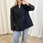 Blazer Asymmetrische sluiting - Navy