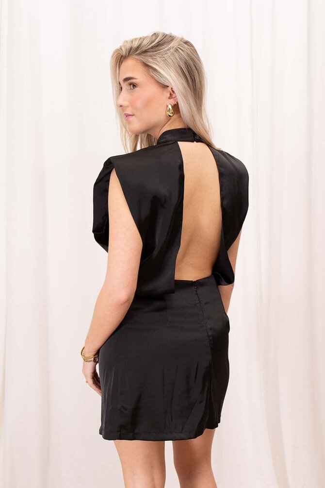 Satijnen Jurk Fay - Zwart