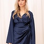 Satijnen Jurk Elvita - Navy