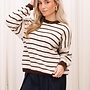 Gestreepte Trui Anna - Beige