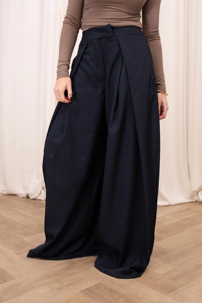 Plooien Pantalon - Navy