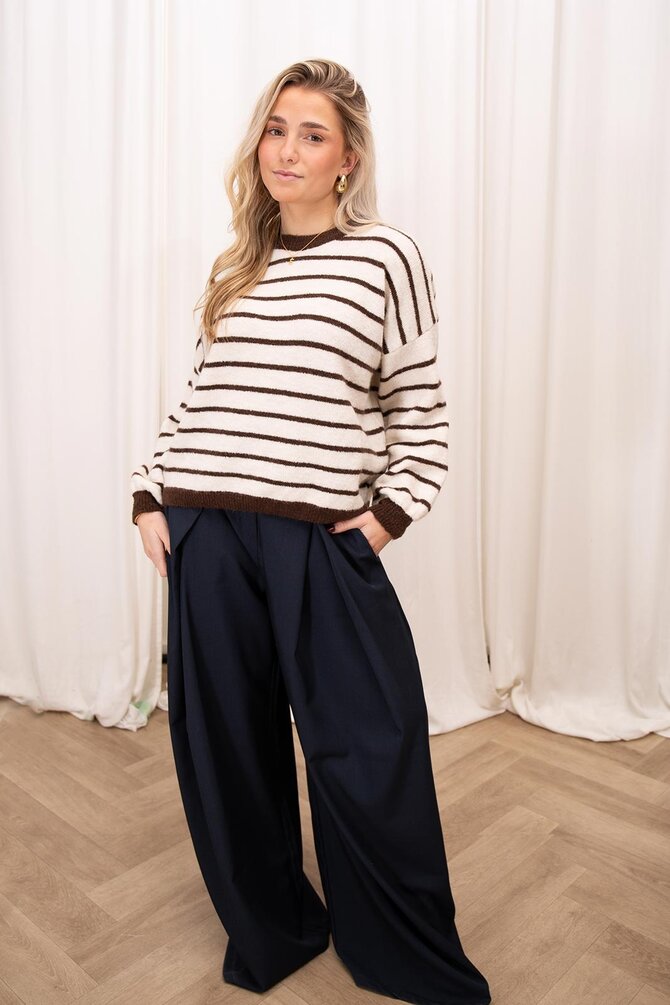 Plooien Pantalon - Navy