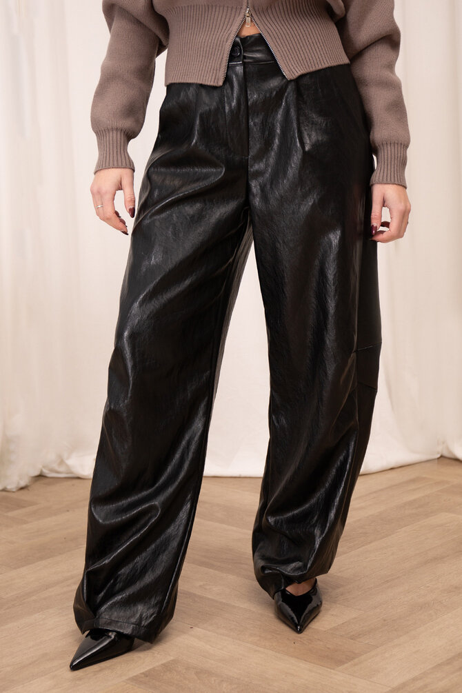 PU Ballon Broek - Zwart