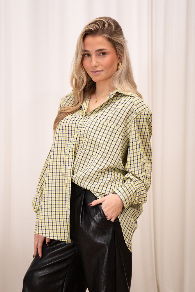 Geruite Blouse