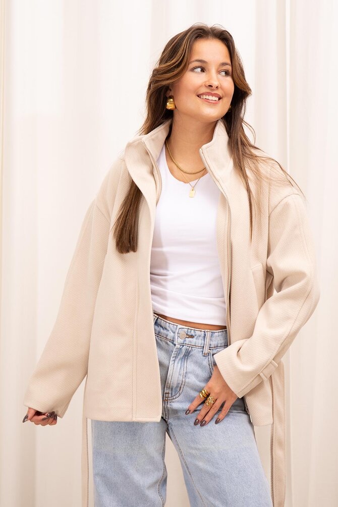 Korte Trenchcoat - Beige