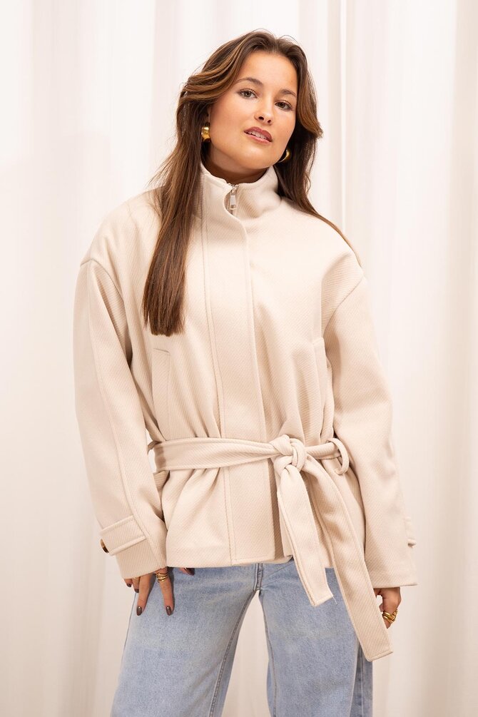 Korte Trenchcoat - Beige