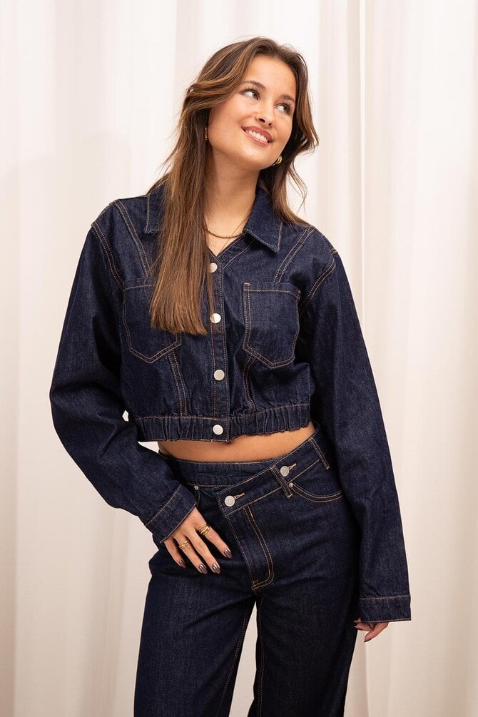 Denim Jacket - Donker Blauw