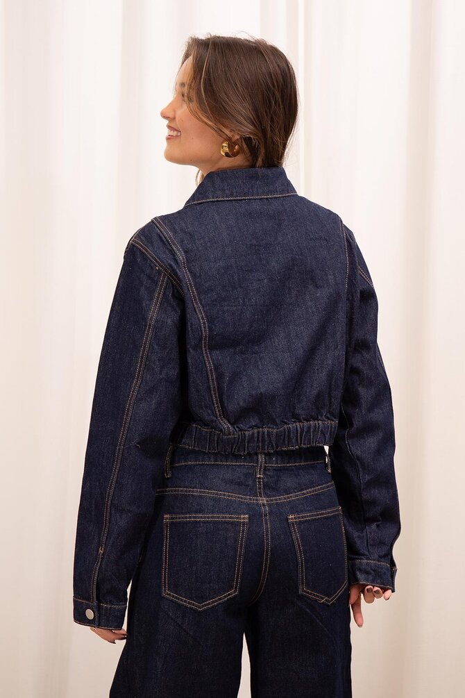 Denim Jacket - Donker Blauw