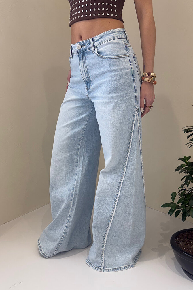 Extra Wide Leg Jeans - Blauw