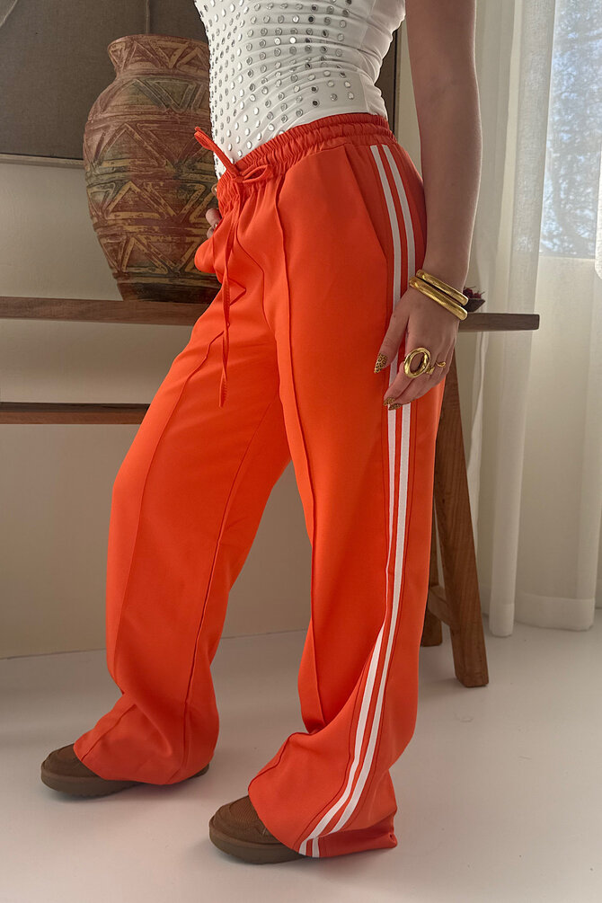 Gestreepte Broek - Oranje