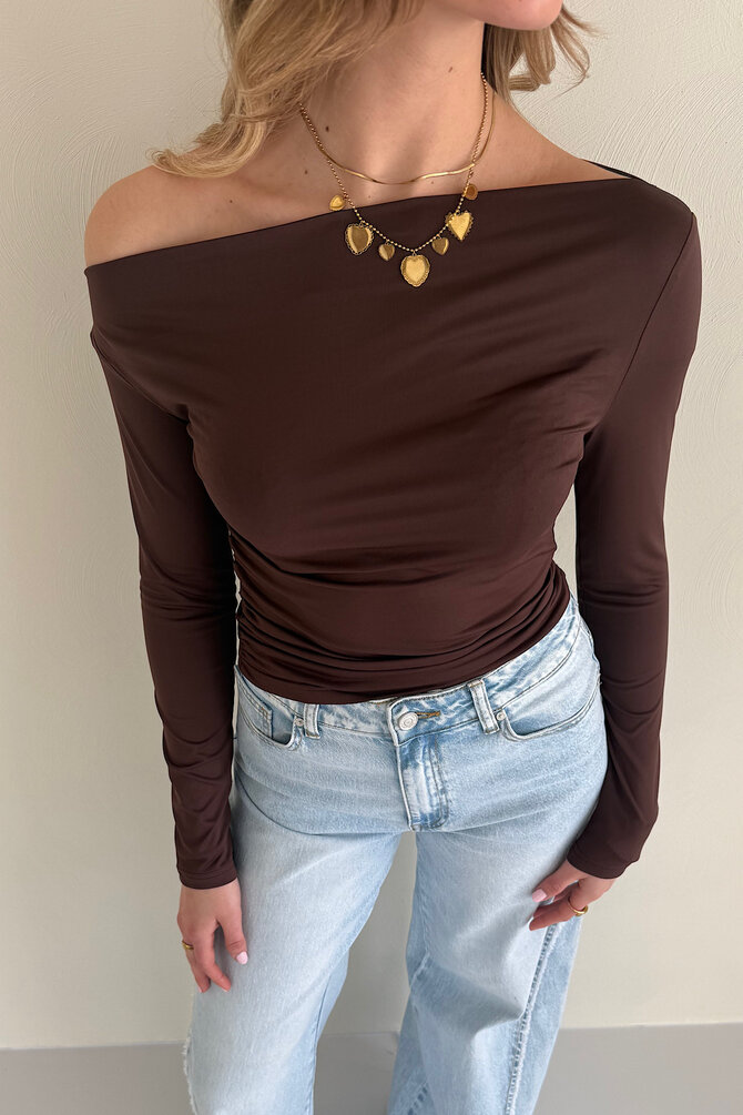 Off Shoulder Top Jazzlyn - Bruin