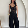 Wide Leg Pantalon - Zwart