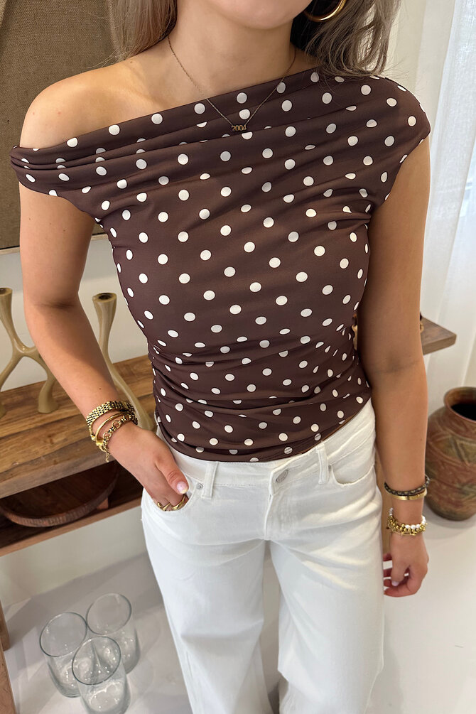 Polka Top - Bruin