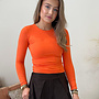 Long Sleeve Top Romee - Oranje