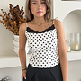 Stippen Top Simone - Wit