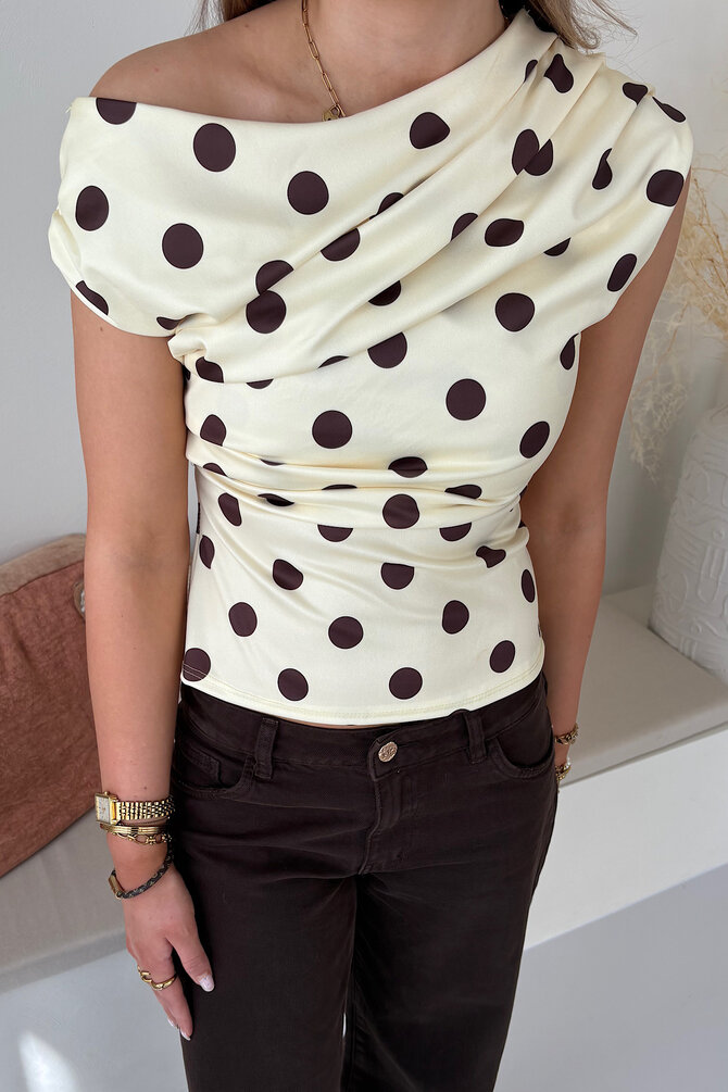 Polka Dots Top Malou - Geel