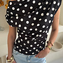 Polka Dots Top Malou - Zwart
