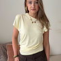 Basic Off Shoulder Top - Geel
