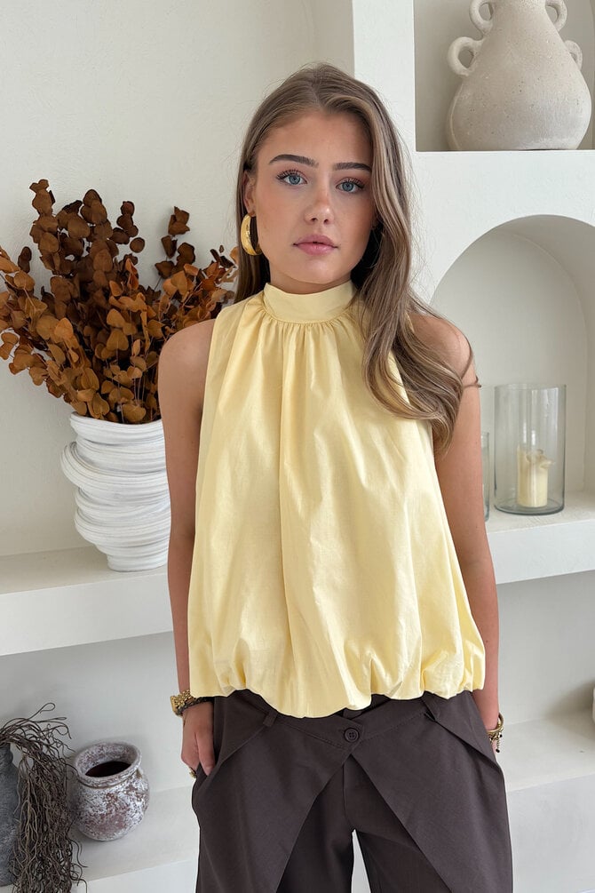 Top Open Rug - Geel
