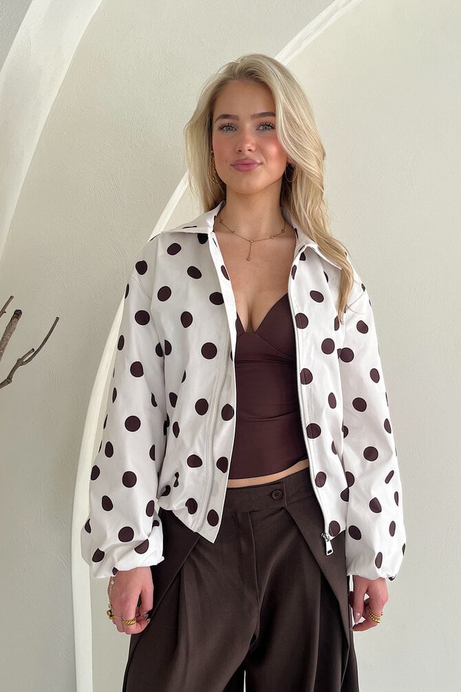 Polka Jacket Lisa - Wit