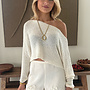 Bouclé Top - Creme