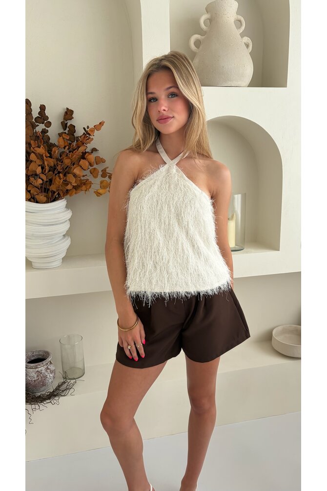 Veren Halter Top - Crème
