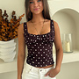 Polka Dots Top Kelly - Bruin