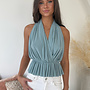 Lage Rug Top - Blauw