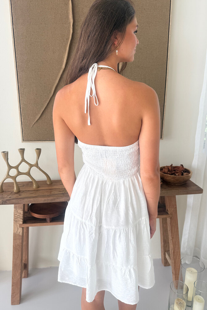 Halter Jurk Merel - Wit