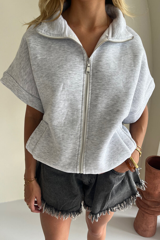 Zipper Vest - Grijs