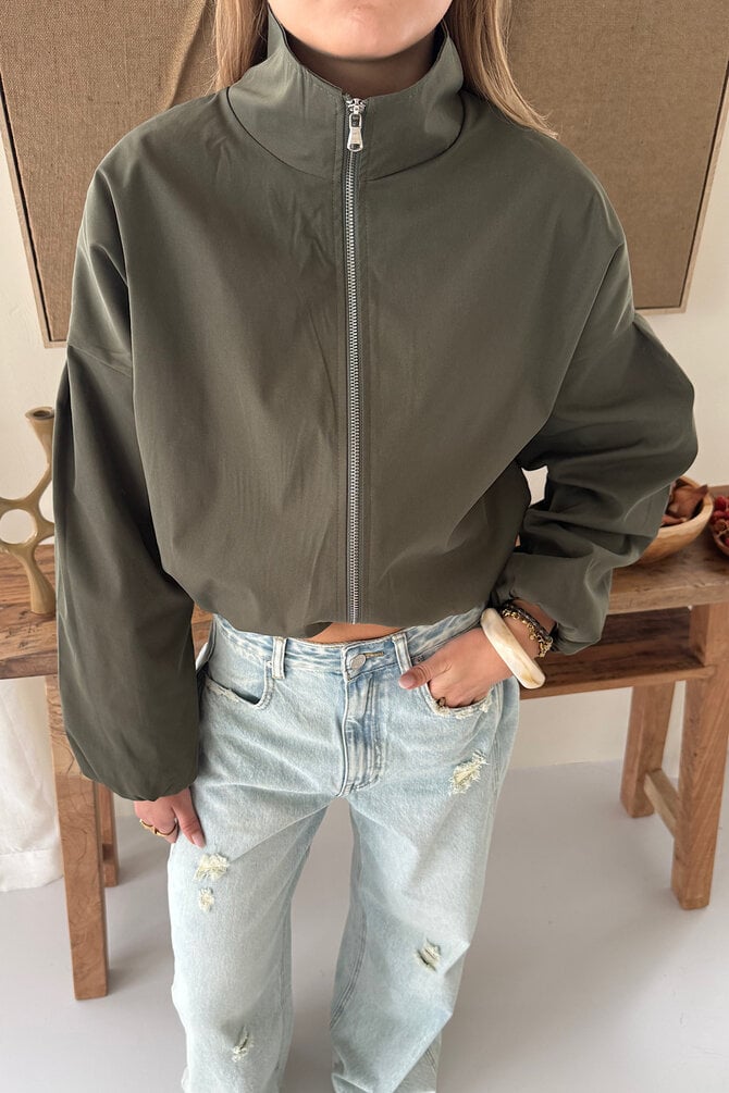 Funnel Jacket - Khaki