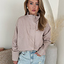 Geruite Jas Lisa - Beige