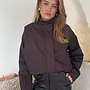 Geruite Jas Lisa - Bruin