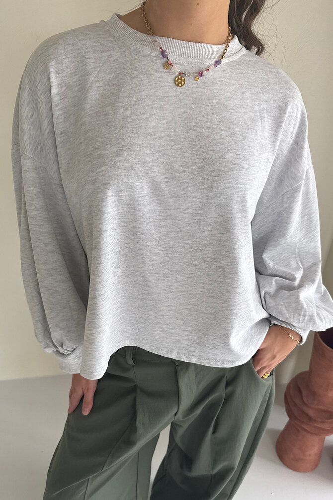 Split Longsleeve - Grijs