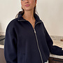 Longsleeve Zipper Vest - Navy
