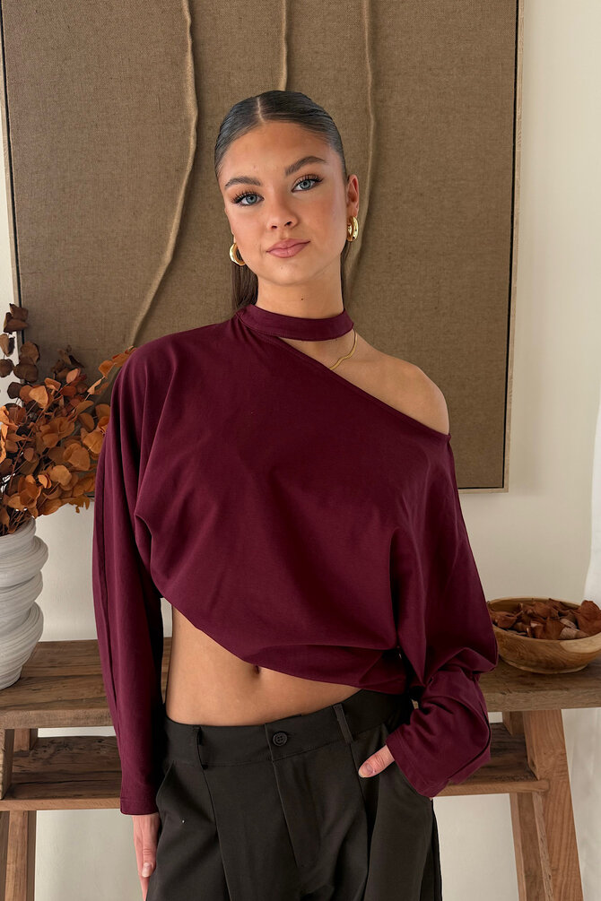 Choker Longsleeve - Bordeaux