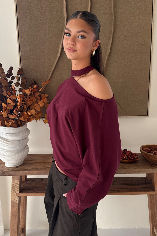 Choker Longsleeve - Bordeaux