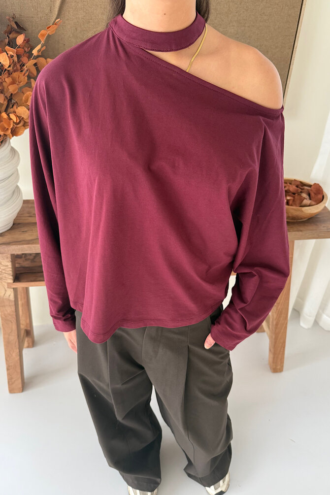 Choker Longsleeve - Bordeaux
