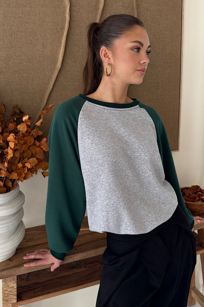 Raglan Sweater - Groen