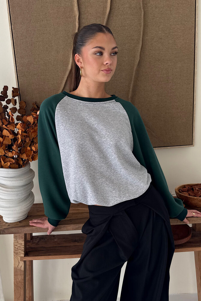 Raglan Sweater - Groen