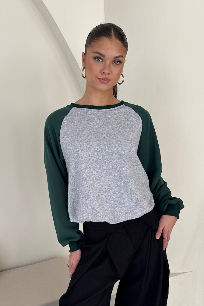 Raglan Sweater - Groen