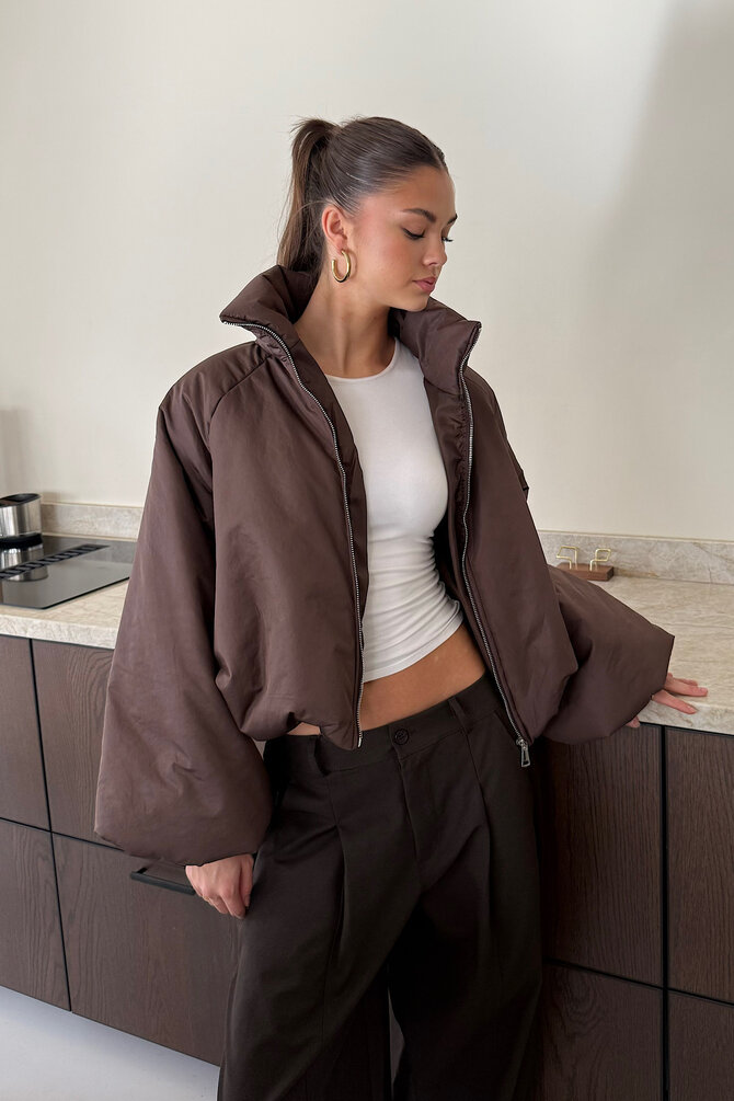 Puffer Jacket Lorena - Bruin