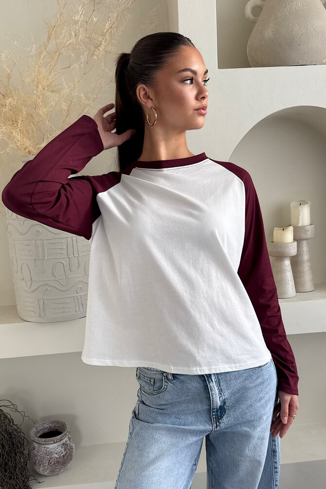 Longsleeve Rosa - Bordeaux